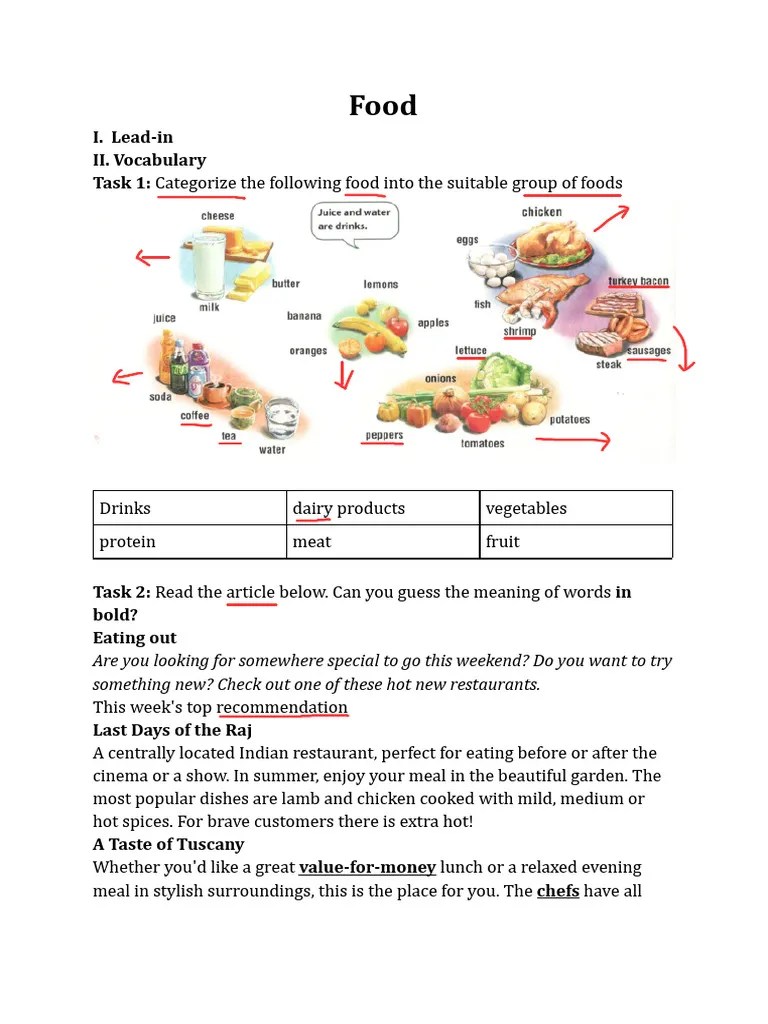 Food | PDF | Lunch | Restaurants