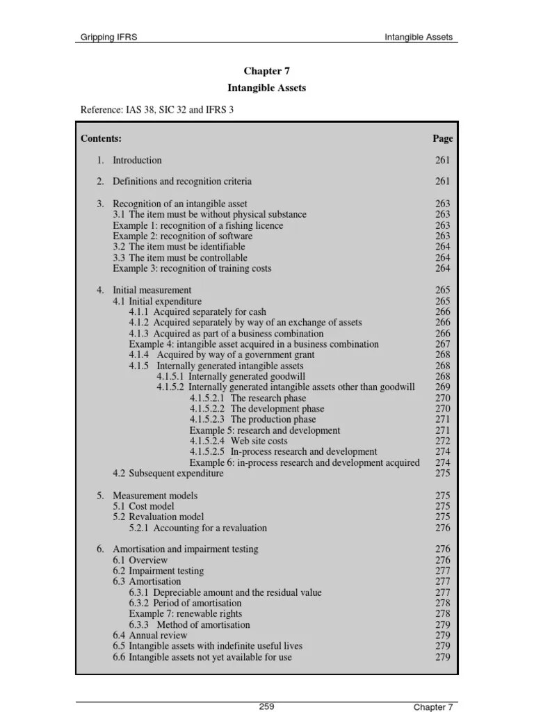 Chapter 7 Intangible Assets | Download Free PDF | Goodwill (Accounting ...