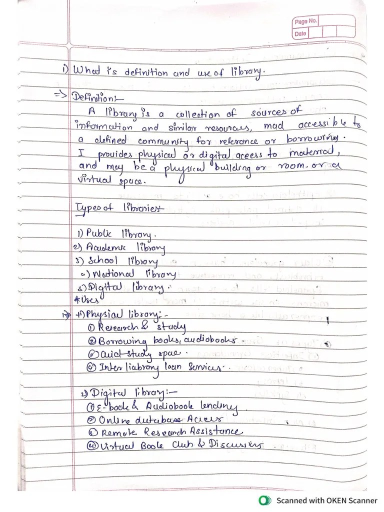 Library Assignment | PDF