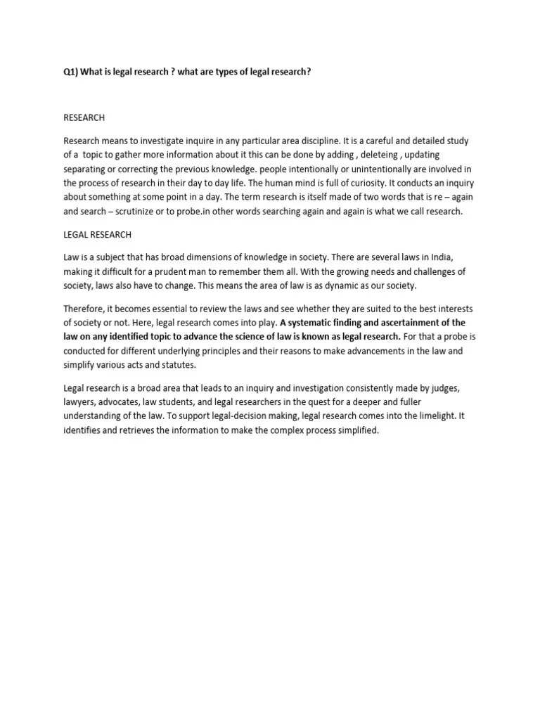 Legal Method Notes | PDF | Methodology | Qualitative Research