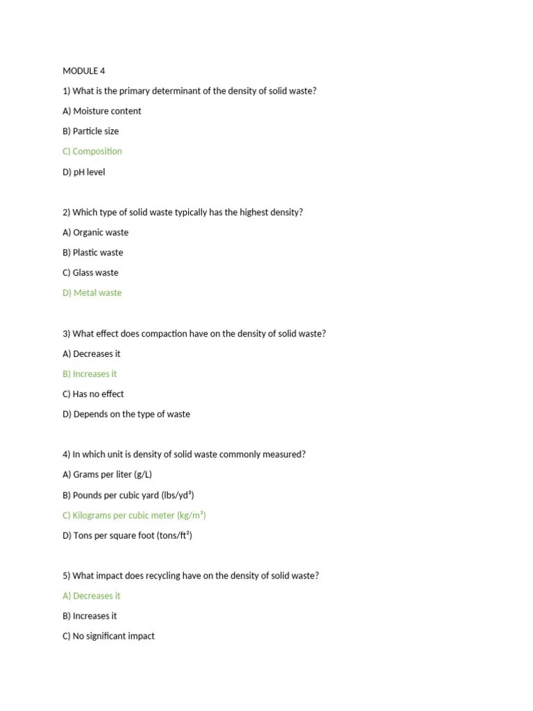 MODULE 4 MCQ( CSE,AIML,ISE,ECE) (1) | PDF | Electronic Waste | Waste
