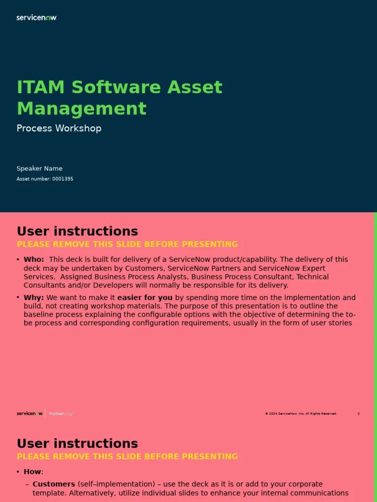 ITAM - SAM - Process Workshop - Xanadu | PDF | Software As A Service | Asset Management