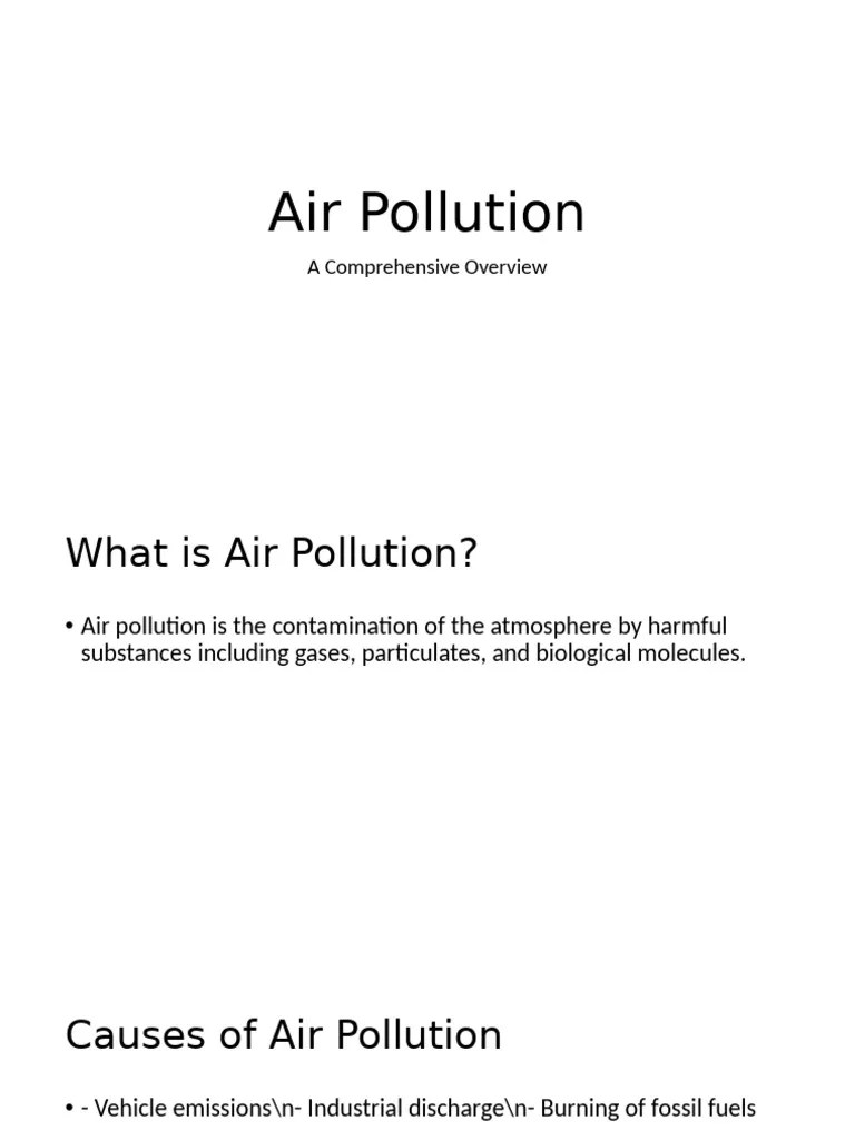 Air Pollution | PDF