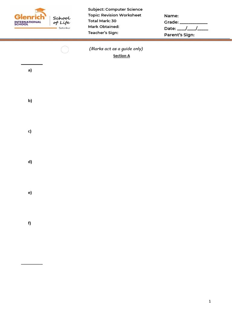 Grade-3 Computer Exam Questions | PDF | Computer Hardware | Image Scanner