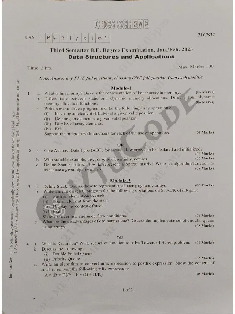 @Vtucode.com-previous Year Paper DS 2021 SCHEME | PDF