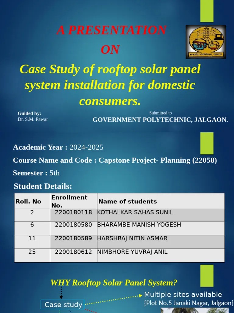 CPP Final Ppt | PDF | Photovoltaic System | Solar Panel
