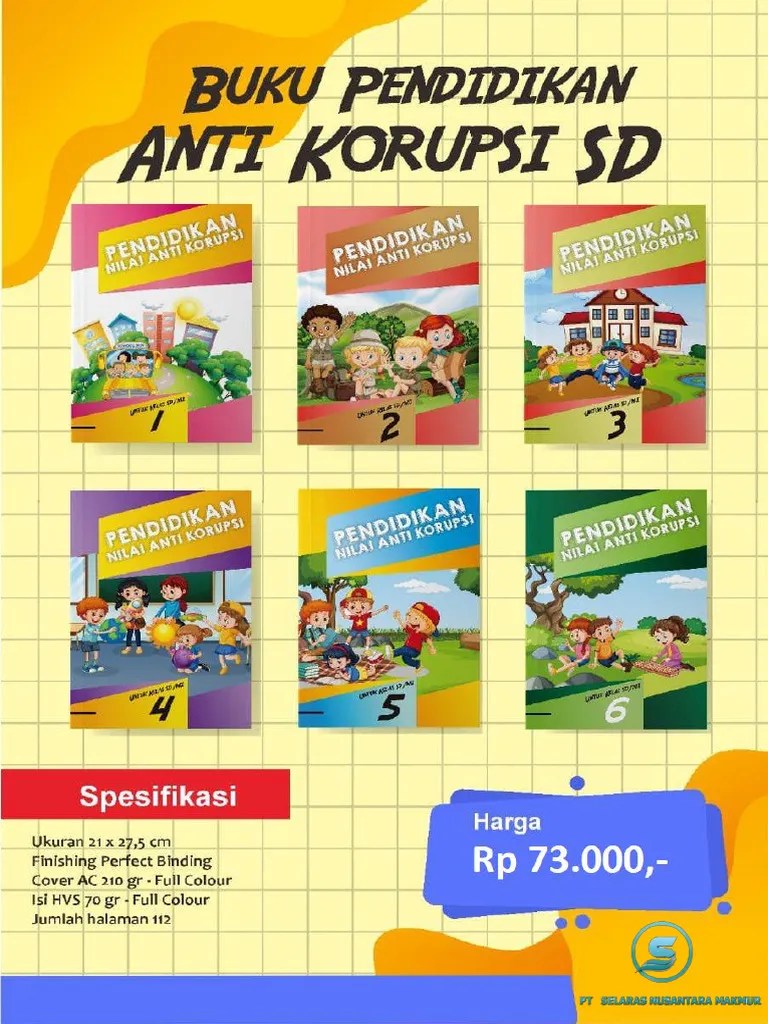 Buku pendidikan anti korupsi sd