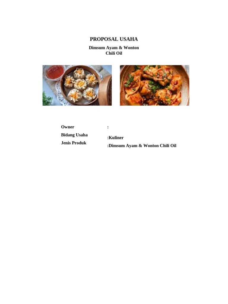 Proposal Usaha Pdf