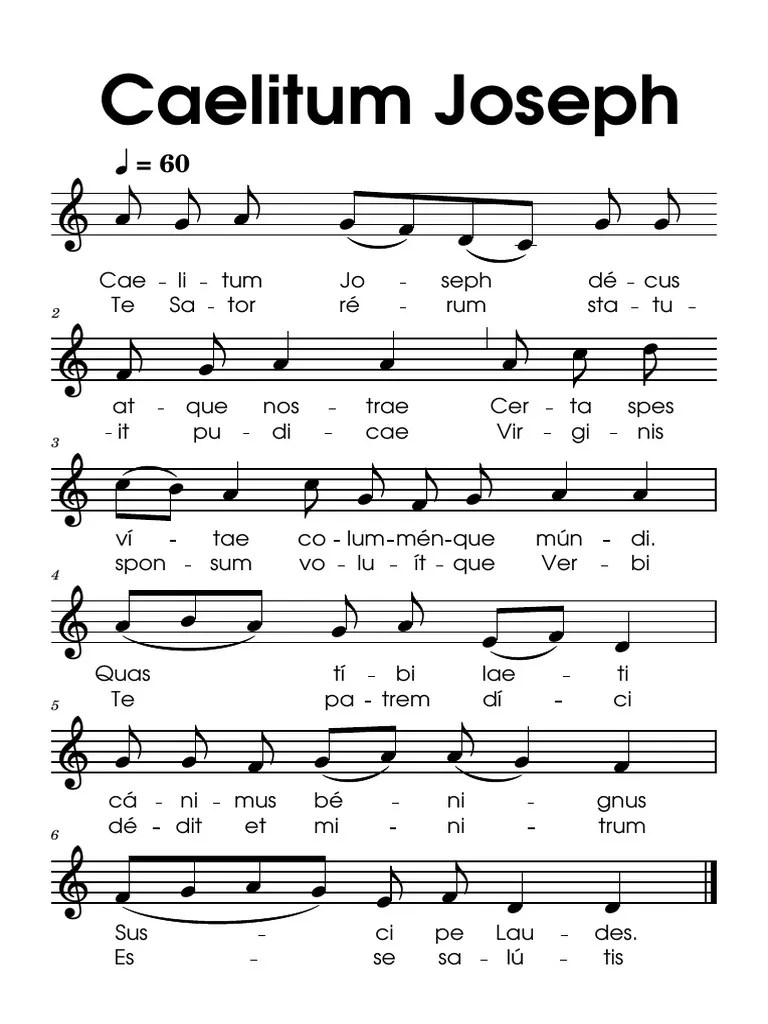 Caelitum Joseph-Edited | PDF