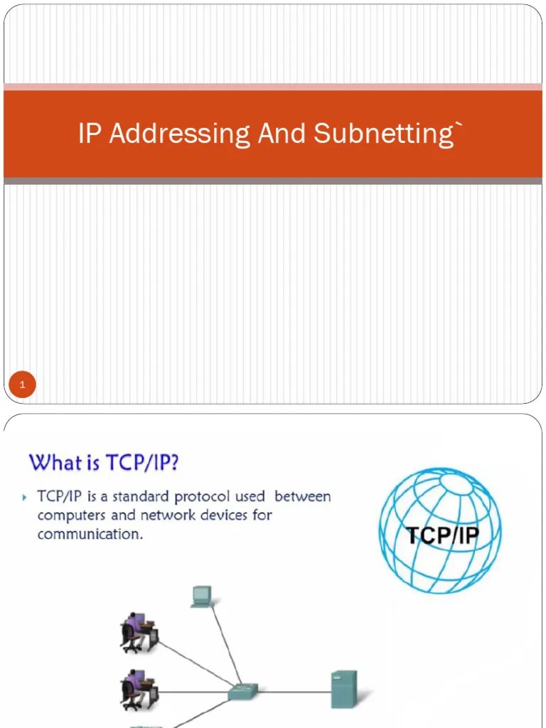 IP Addressing And Subnetting | PDF