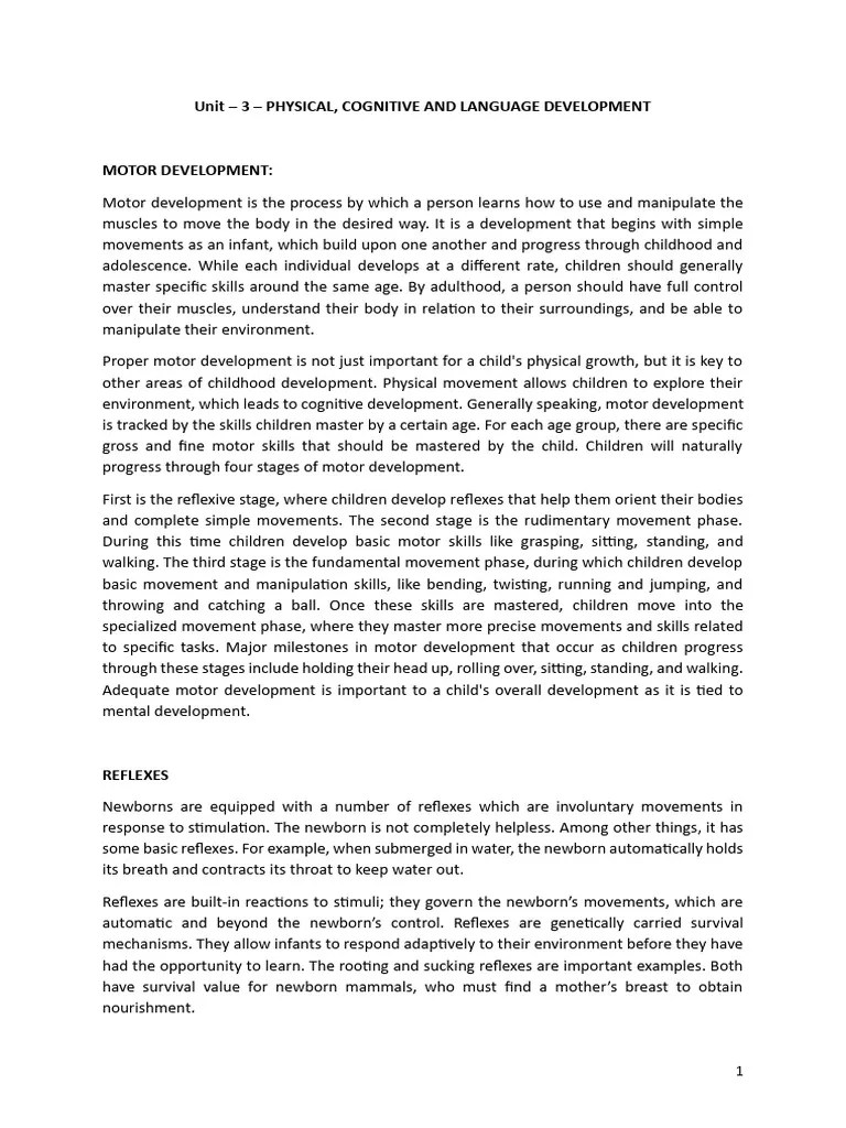 Child Development | PDF | Infants | Perception