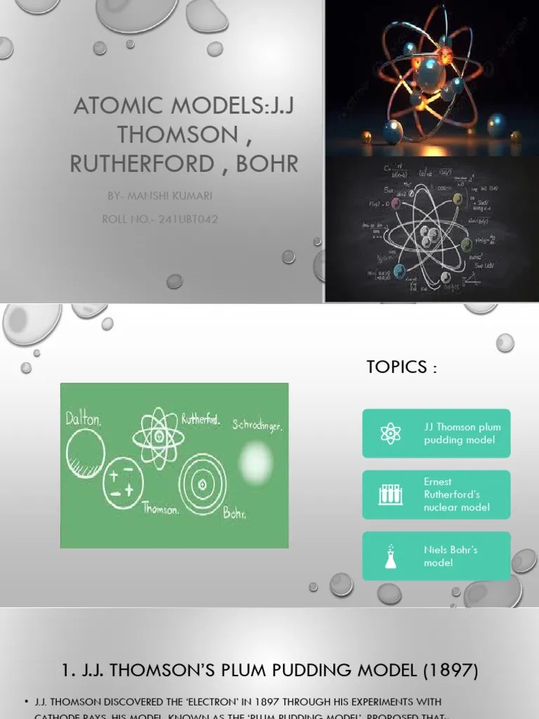 ATOMIC MODELS | PDF | Atoms | Atomic Nucleus