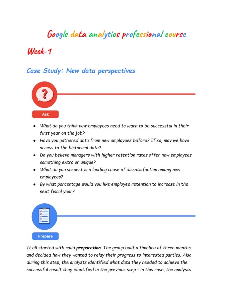 Module 1-(Foundations Data, Data, Everywhere) | PDF | Data Analysis ...