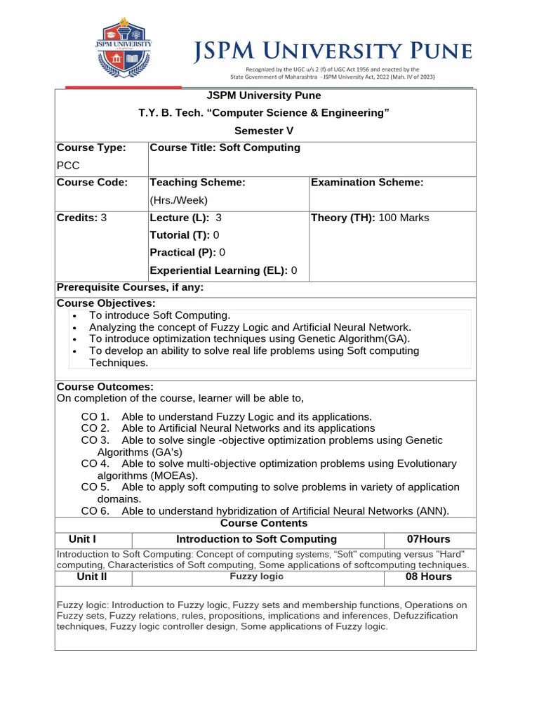 Soft Computing | PDF | Fuzzy Logic | Genetic Algorithm
