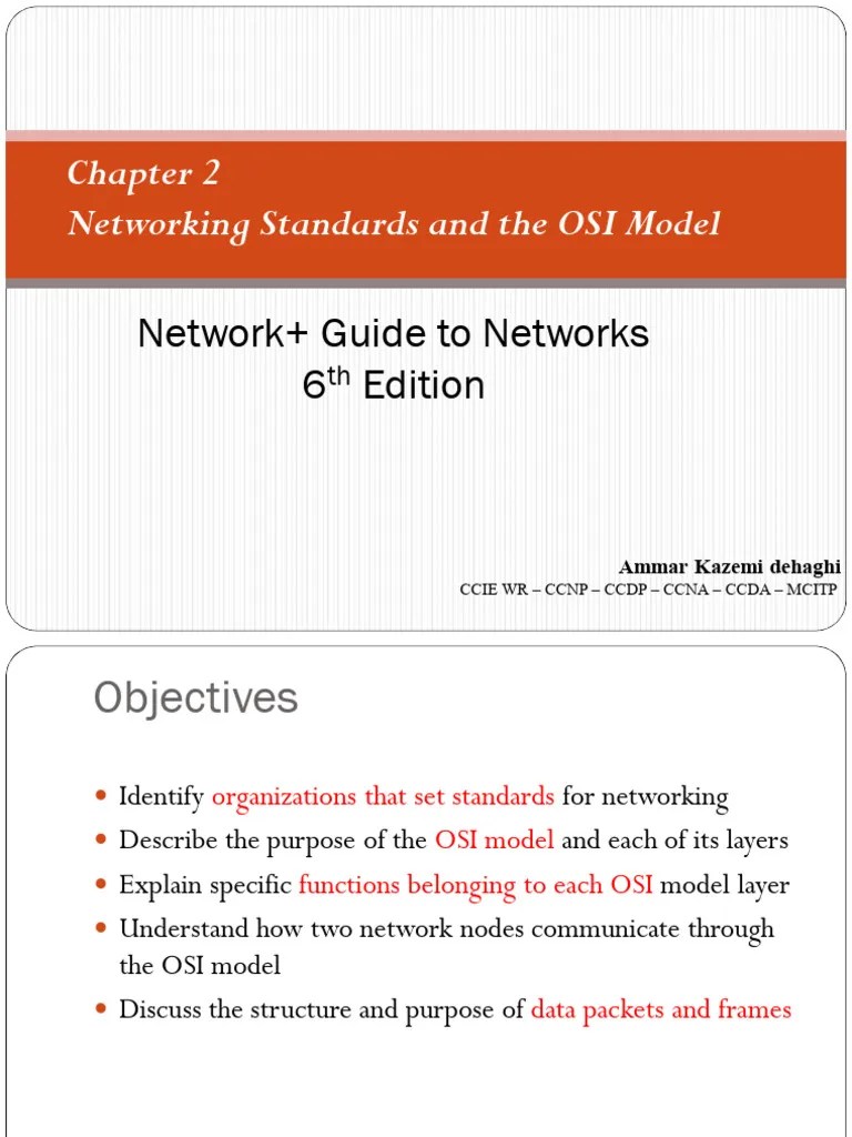 Chapter02-Networking Standards And The OSI Model | PDF | Computer Network | Transmission Control ...
