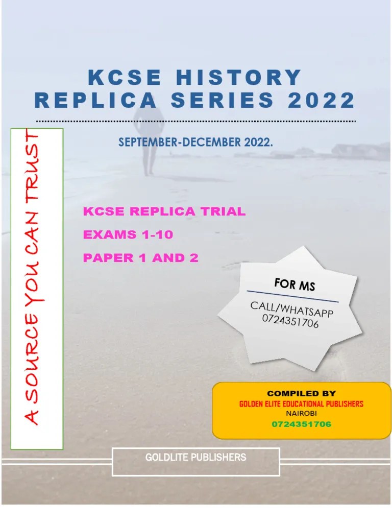 KCSE-HIST-REPLICA-2022 | PDF | Kenya
