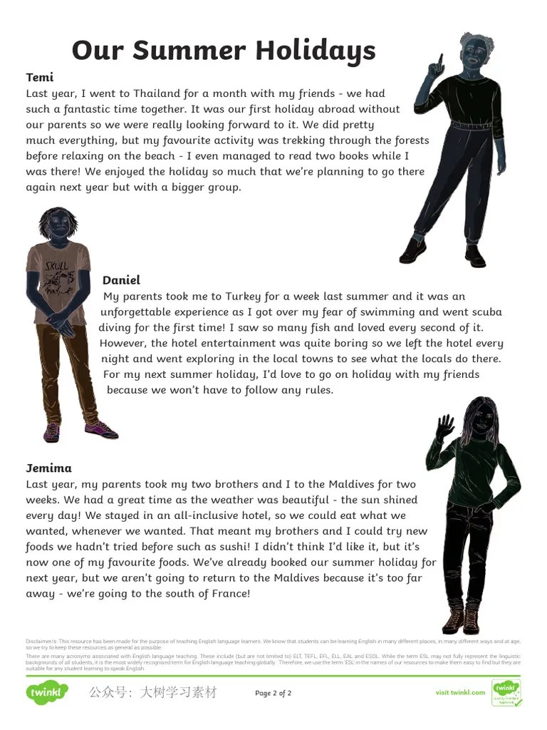 Esl A2 Key Reading And Writing Part 2 Worksheet Holidays - Best Mountain Illustrations in High Resolution