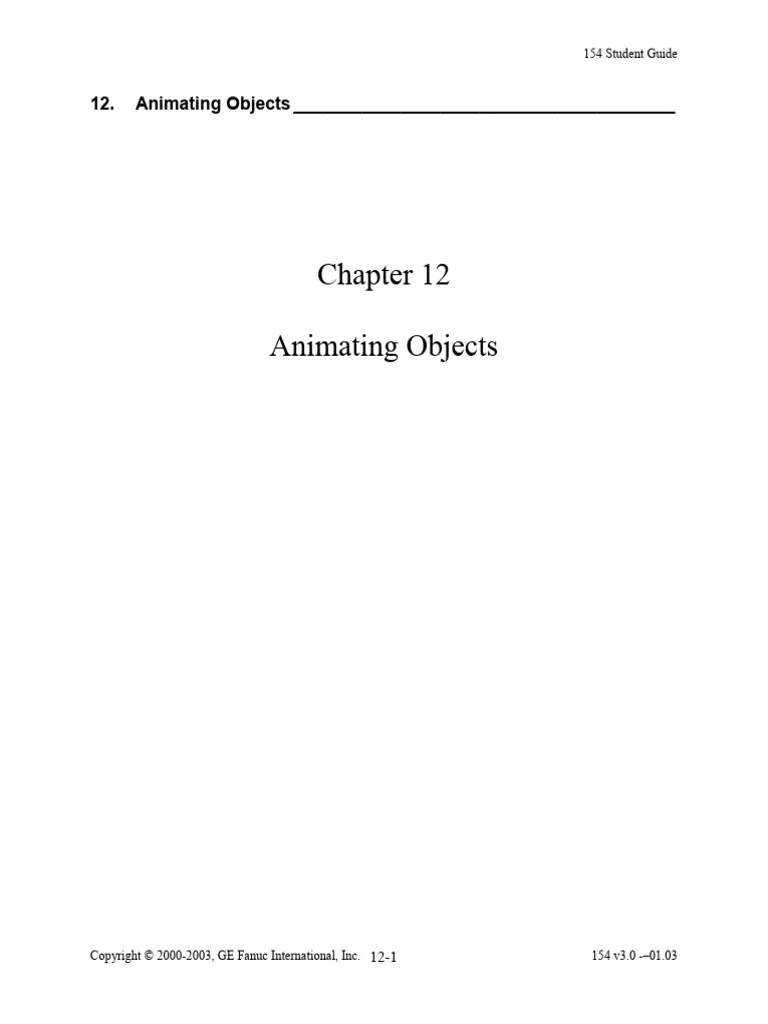 12 AnimatingObjects | PDF | Software | Computing