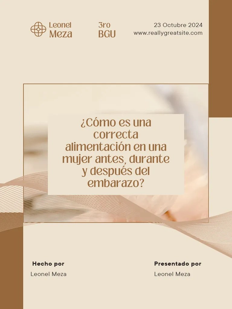 Cómo Es Una Correcta Alimentación De La Mujer En El Embarazo | PDF ...