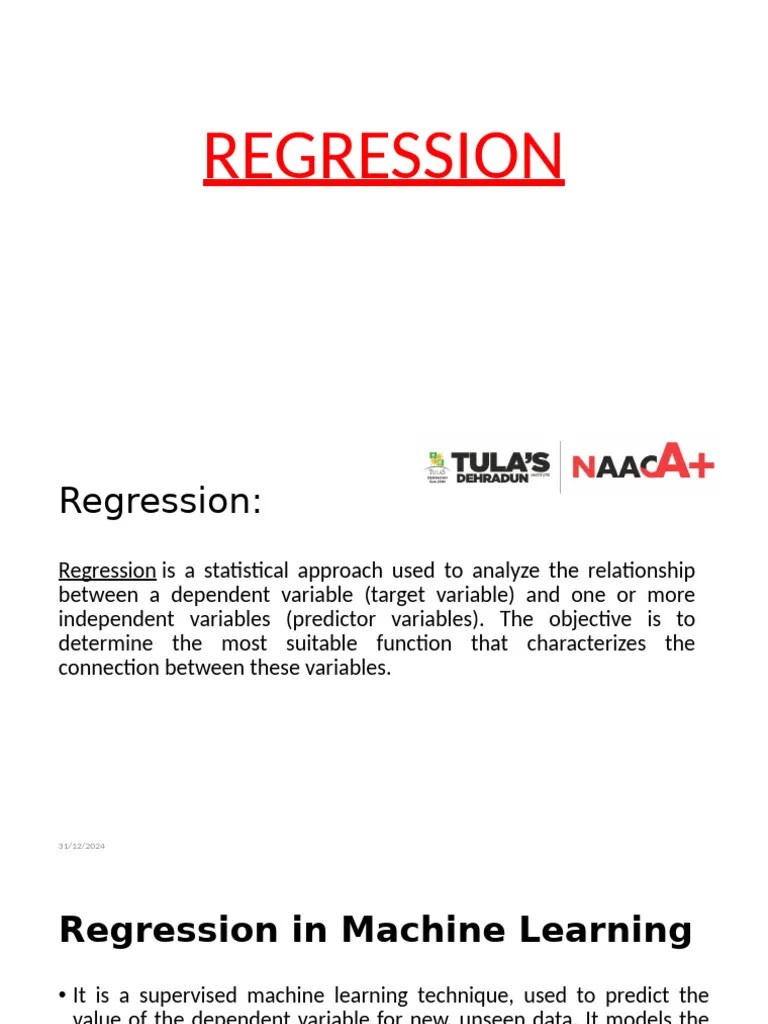 LECTURE Regression | PDF | Regression Analysis | Support Vector Machine