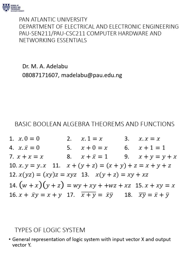 Combinational Logic Circuits | PDF | Logic Gate | Boolean Algebra