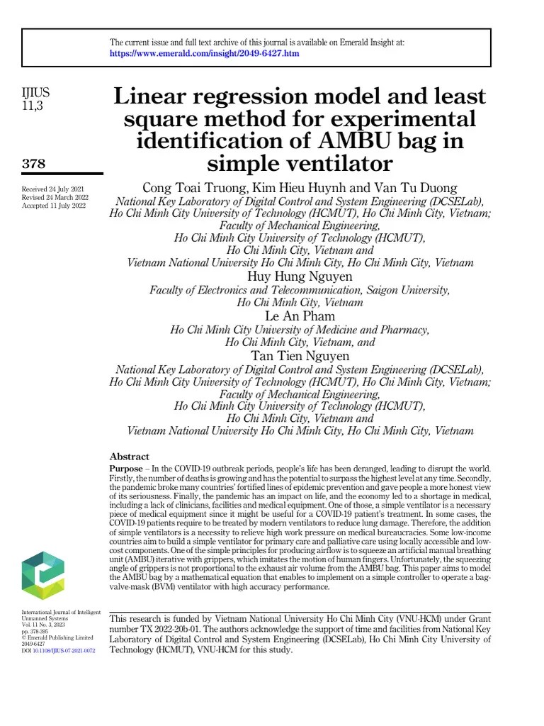 Linear Regression Model And Least Square Method | PDF | Breathing