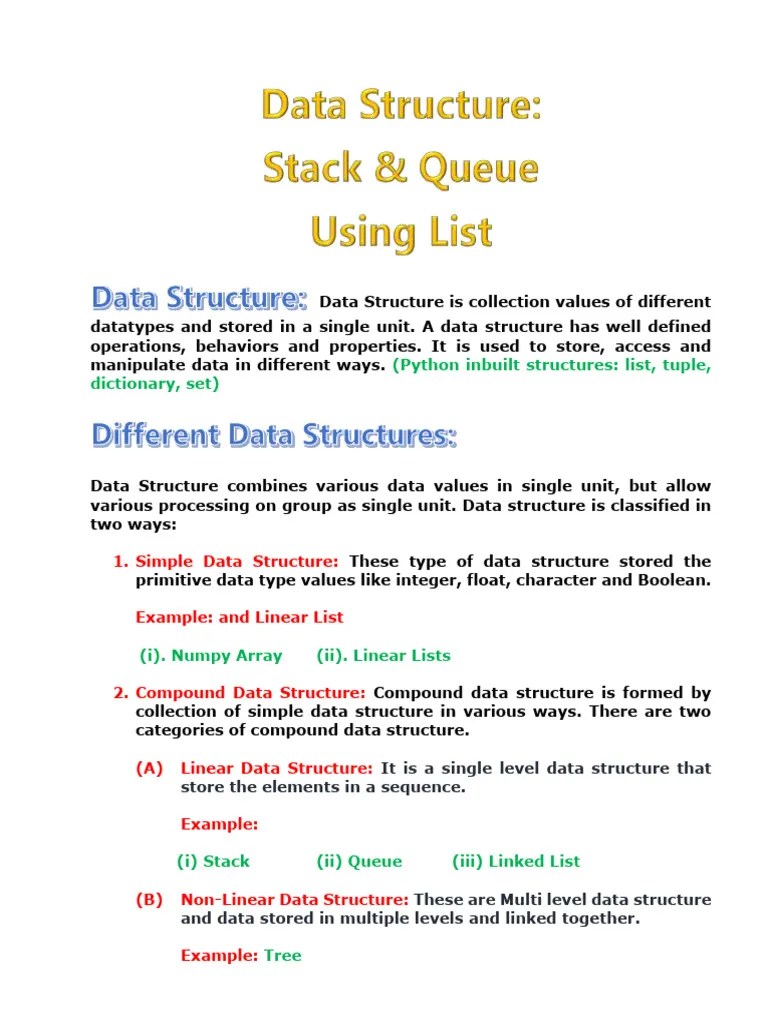 Data Structure Stack And Queue 1 | PDF | Queue (Abstract Data Type) | Computer Programming