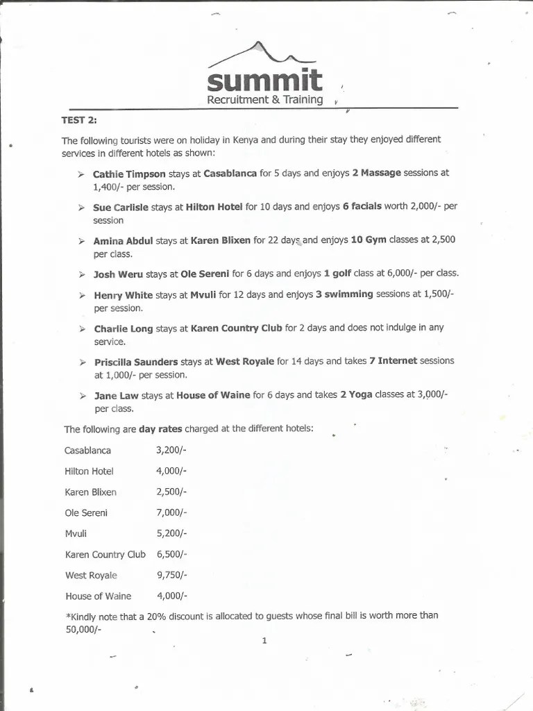 MS Spreadsheet Practical Assignment (1) | PDF
