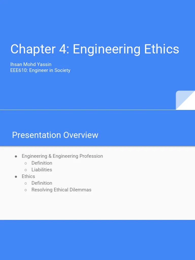 Chapter 4 - Engineering Ethics | PDF | Negligence | Bribery