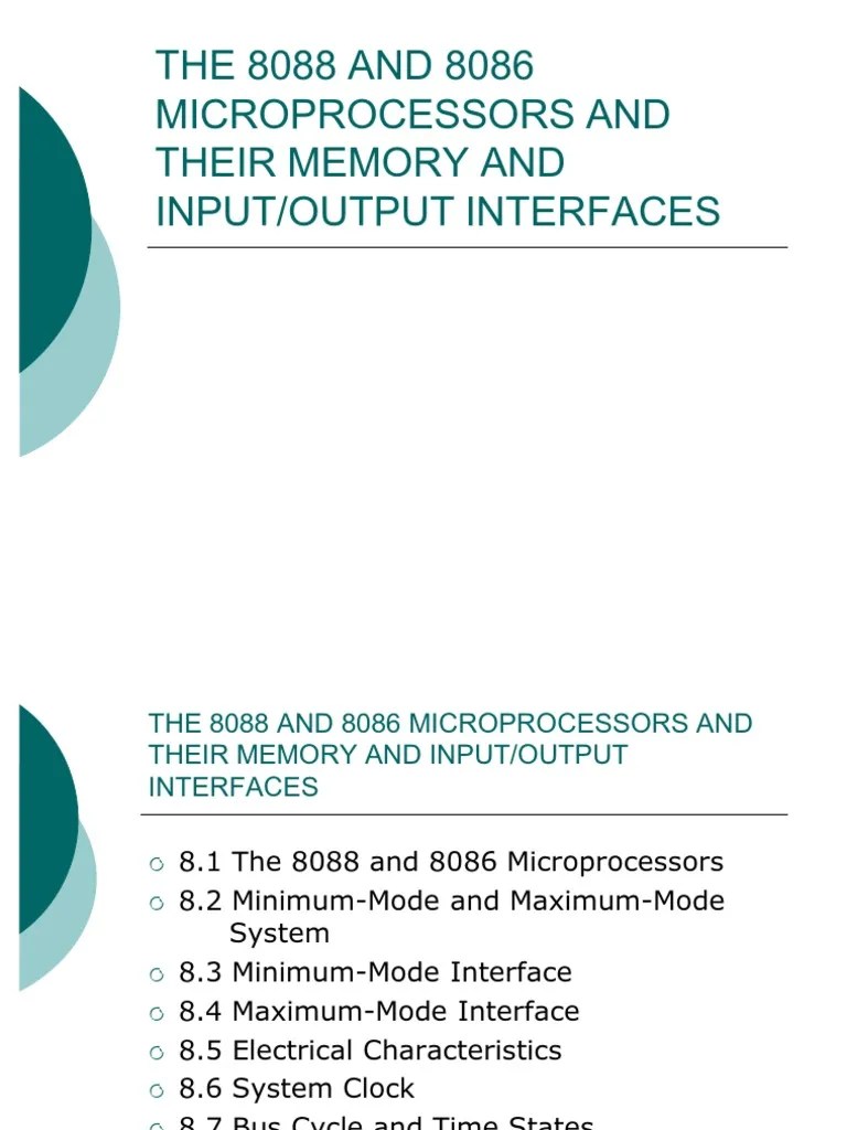 Lecture 8 | PDF | Input/Output | Microprocessor