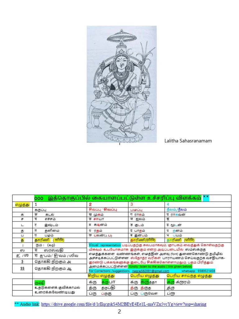 499 LalithA Sahasra NAma-Sthothra-MalA | PDF