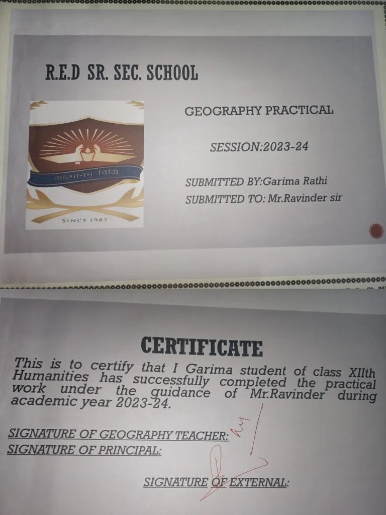 Geography Practical File | PDF