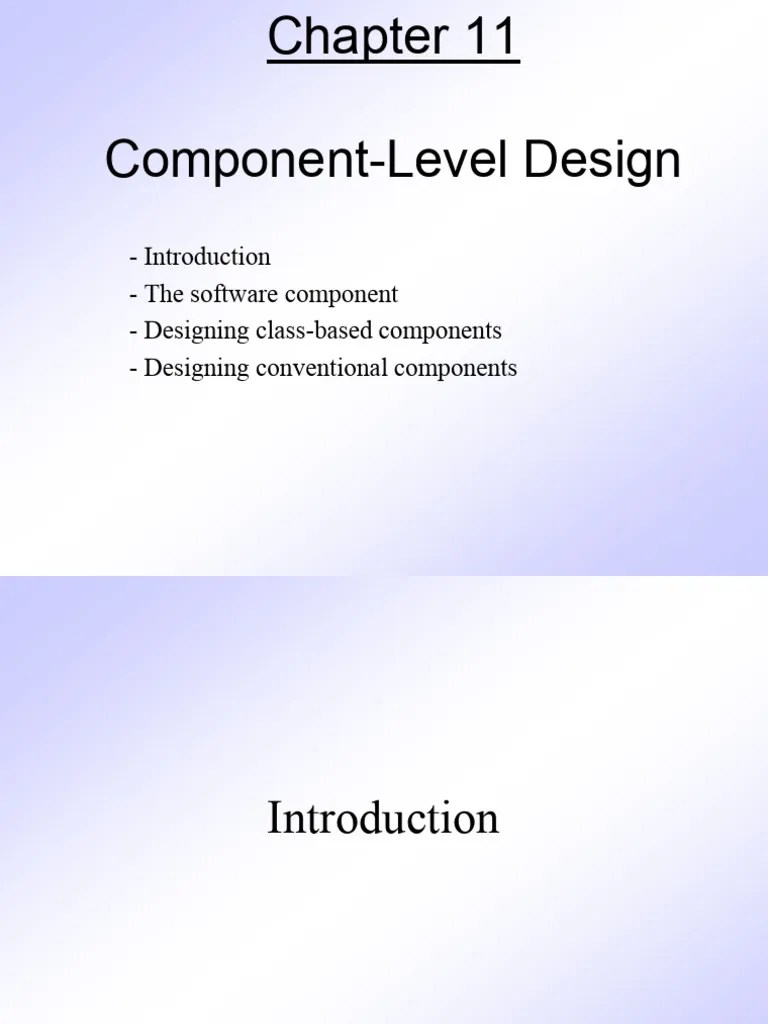Component Level Design Lec 1-3 | PDF | Class (Computer Programming) | Inheritance (Object ...
