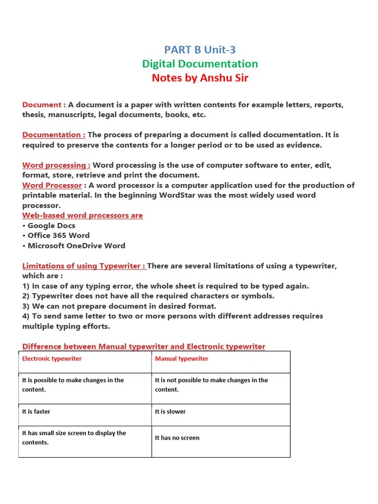 9 Notes For Digital Documentation | PDF | Word Processor | Cursor (User Interface)