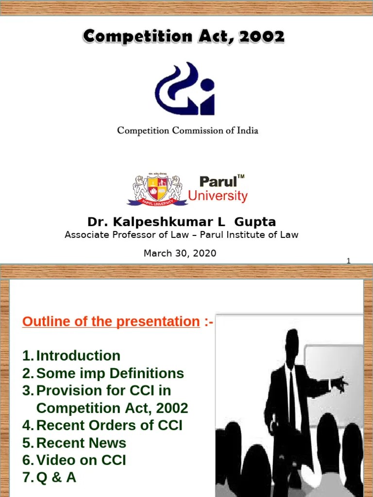 Competition Act, 2002 | PDF | Mergers And Acquisitions