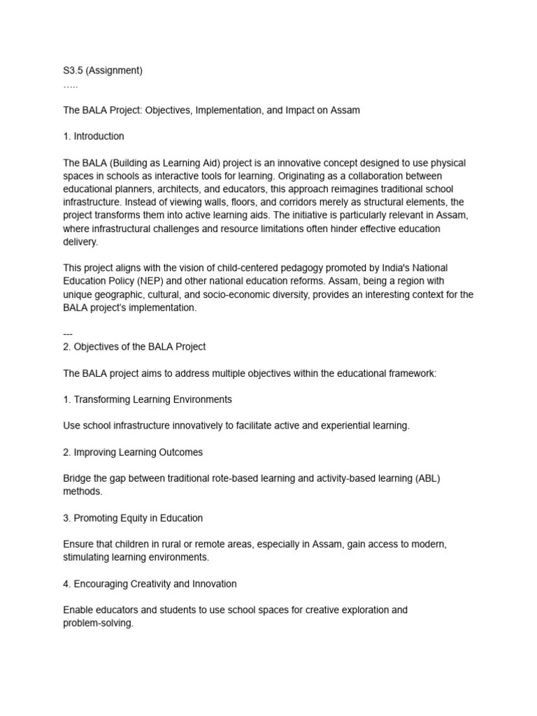 S3.5 (Assignment) | PDF | Learning | Infrastructure