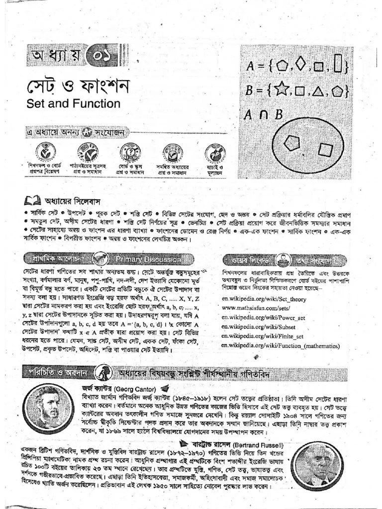 SSC Higher Math - Chapter 1 | PDF
