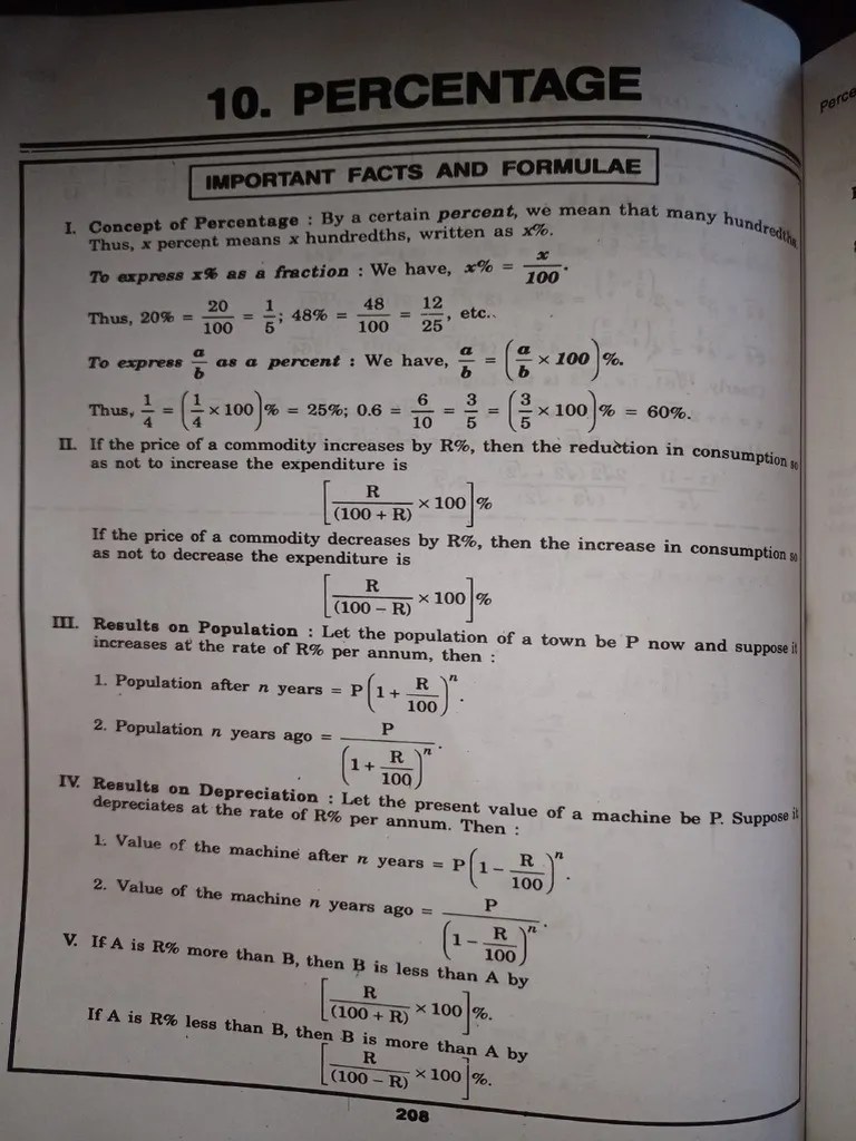 Aptitude Formulas | PDF