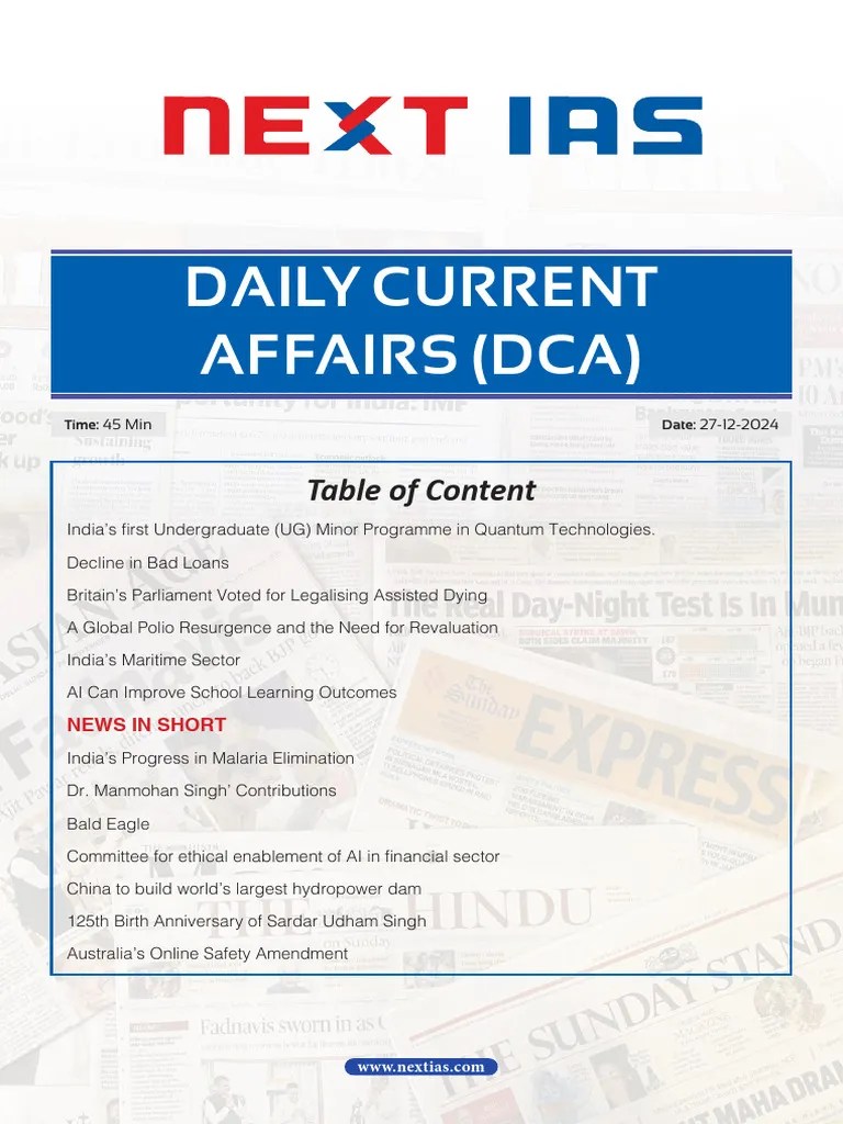 UPSC-Daily-Current-Affairs-27-December-2024-PDF | PDF | Quantum ...
