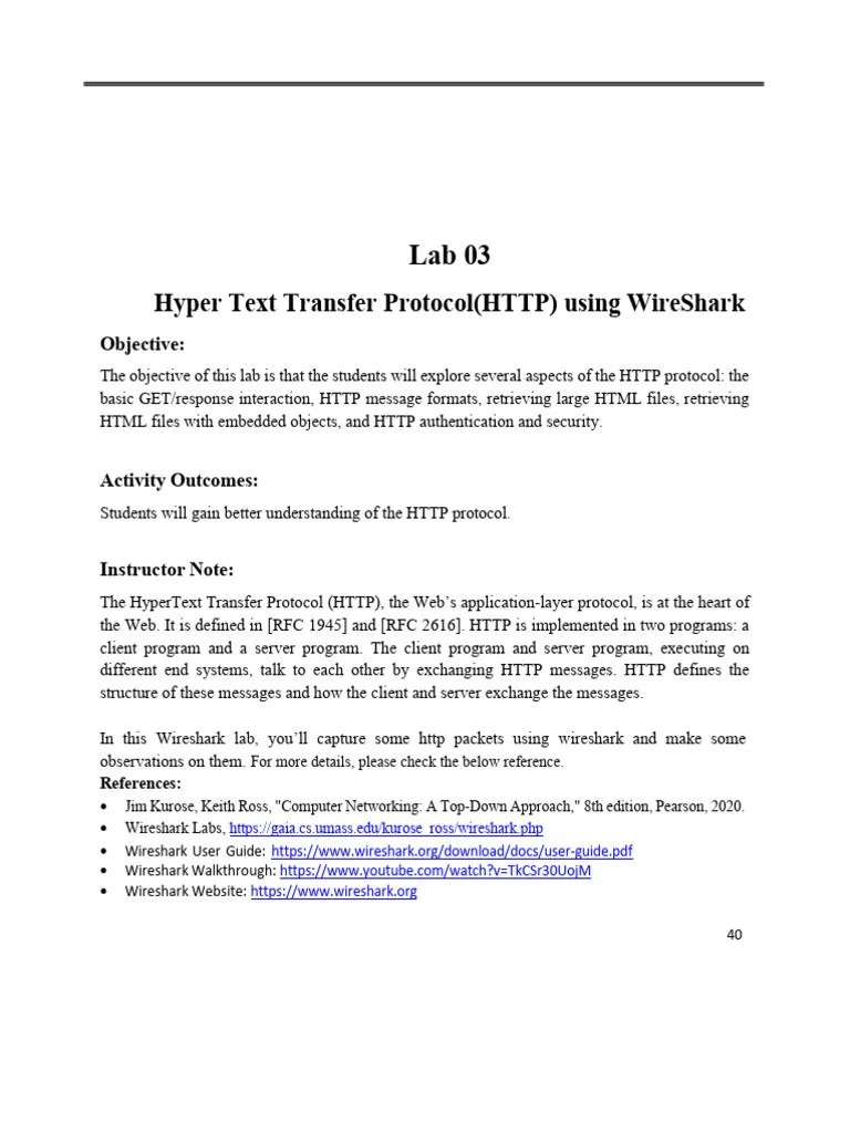 Lab3 | PDF | Networking | Internet & Web