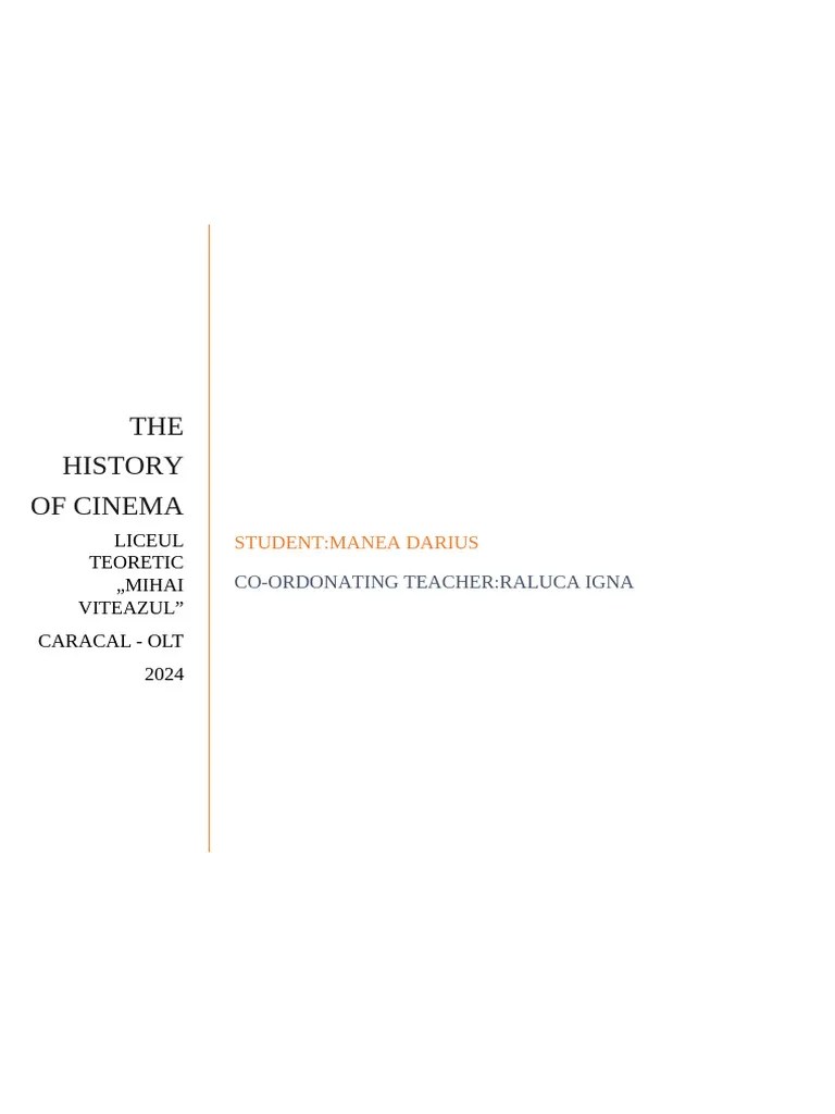 The History Of Cinema Pdf Cinema Of The United States