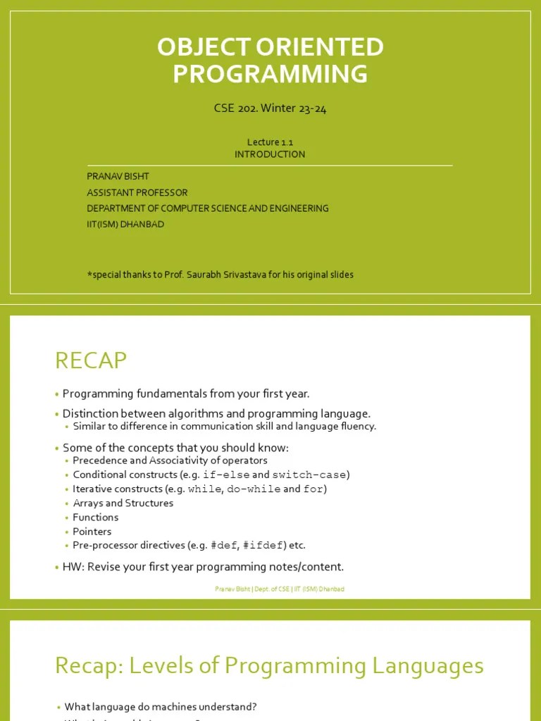 Lecture_1 | PDF | Computer Programming | Programming Paradigms