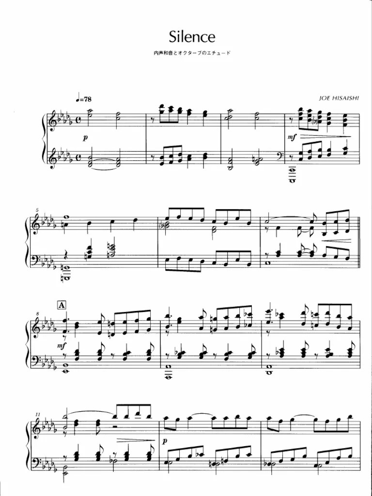 Joe Hisaishi Silence Pdf