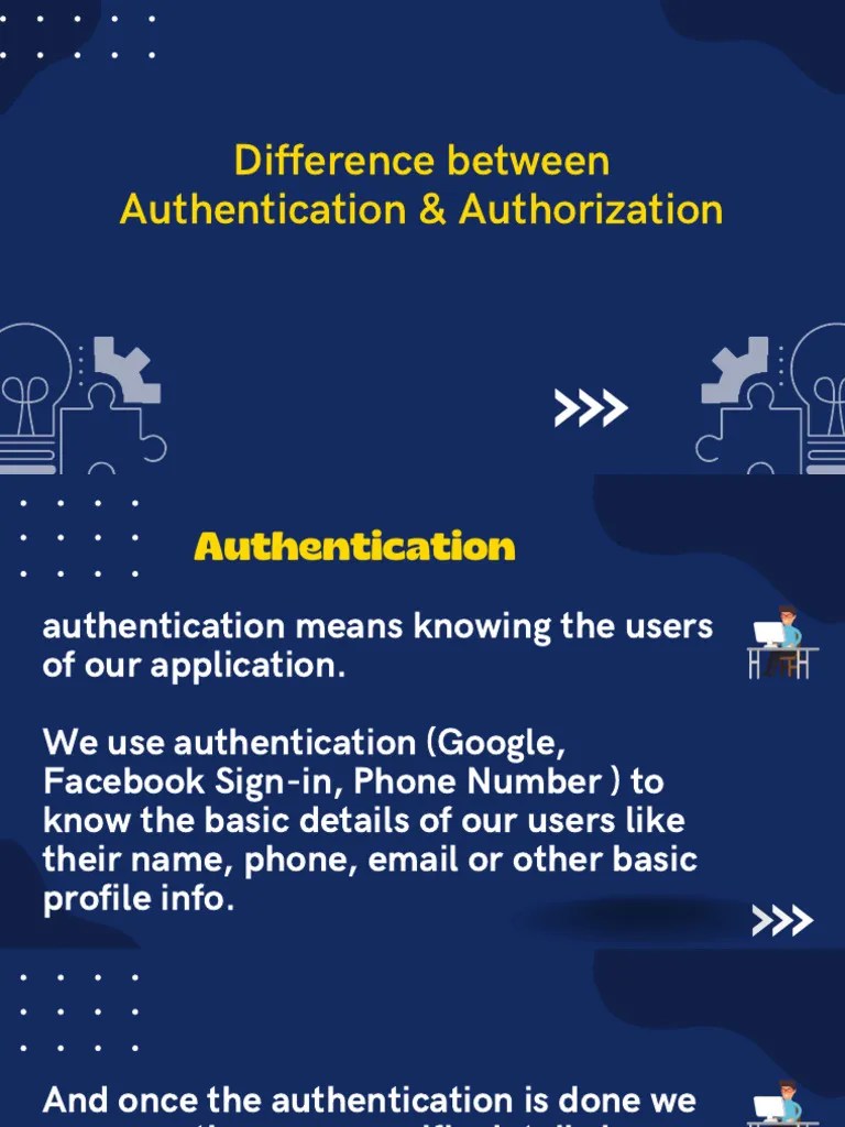 Authentication Vs Authorization | PDF