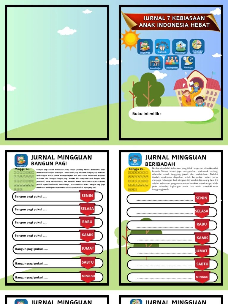 Jurnal 7 Kebiasaan Anak Indonesia Hebat | PDF