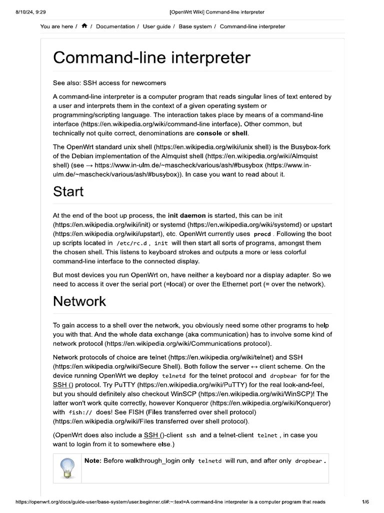 Command Line Interpreter | PDF