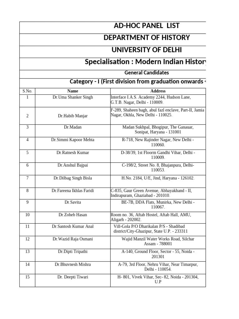 Delhi University | PDF