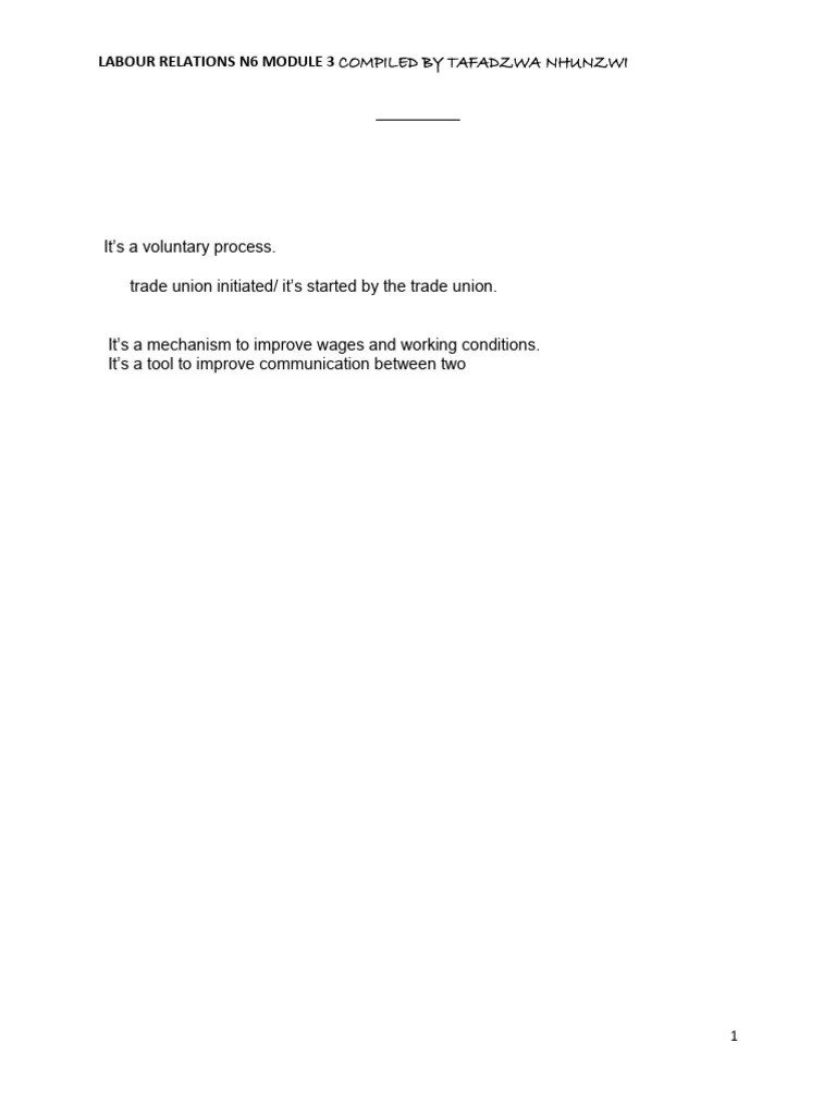 Module 3 Collective Bargaining | PDF | Cost Of Living | Employment