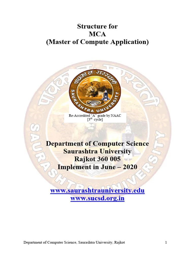 (6) Mca Syllabus - 2020 | PDF | Computer Network | Relational Database