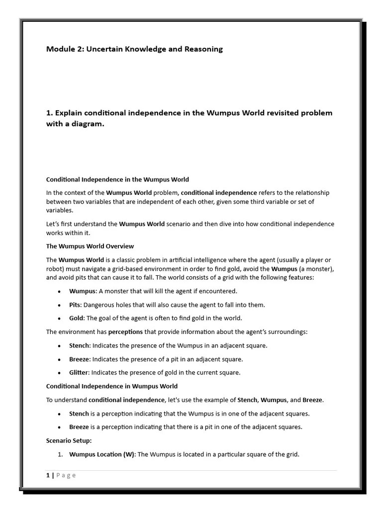 Module 2.Docx Aiml | PDF | Bayesian Network | Fuzzy Logic